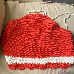 Handmade Crochet Crisscross Halter Top
